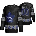 Camiseta Toronto Maple Leafs Personalizada Breakaway Negro