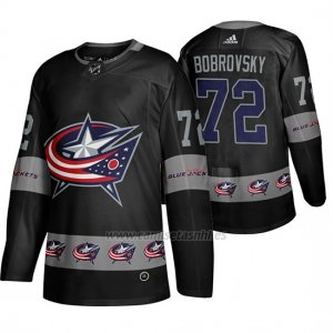 Camiseta Columbus Blue Jackets Sergei Bobrovsky Breakaway Negro