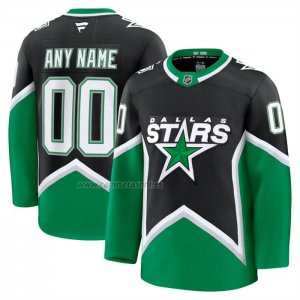 Camiseta Hockey Dallas Stars Alterno Premium Personalizada Negro