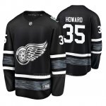 Camiseta Detroit Red Wings Jimmy Howard 2019 All Star Negro