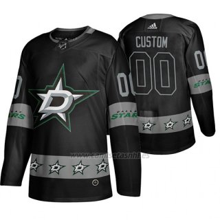Camiseta Dallas Stars Personalizada Breakaway Negro