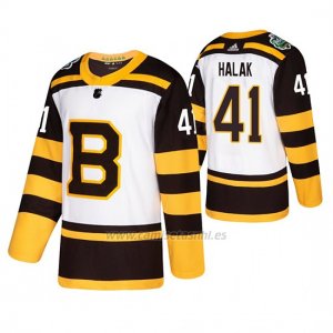 Camiseta Boston Bruins Jaroslav Halak Winter Classic Adidas Blanco