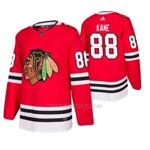 Camiseta Chicago Blackhawks Patrick Kane Primera Autentico Jugador Rojo