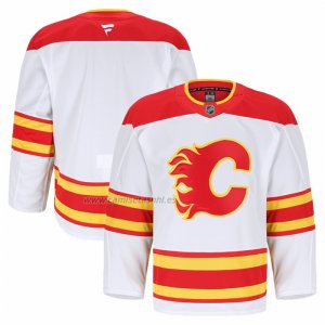 Camiseta Hockey Calgary Flames Segunda Autentico Pro Blanco