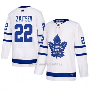 Camiseta Toronto Maple Leafs Nikita Zaitsev Autentico Away Blanco