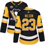 Camiseta Hockey Mujer Pittsburgh Penguins 23 Scott Wilson Negro 50 Anniversary Home Premier
