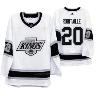 Camiseta Hockey Los Angeles Kings Luc Robitaille Heritage Throwback Blanco