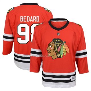 Camiseta Hockey Nino Chicago Blackhawks Connor Bedard Primera Replica Rojo