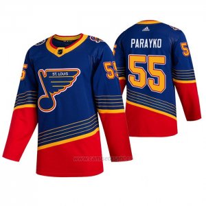 Camiseta Hockey St. Louis Blues Colton Parayko Retro Autentico Azul
