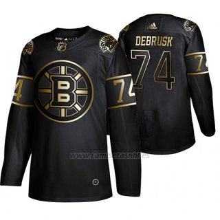 Camiseta Boston Bruins Jake Debrusk Golden Edition Autentico Negro