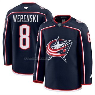 Camiseta Hockey Columbus Blue Jackets Zach Werenski Primera Premium Azul