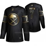 Camiseta Buffalo Sabres Rick Martin Golden Edition Retired Jugador Autentico Negro