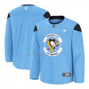 Camiseta Hockey Pittsburgh Penguins Primera Practice Azul