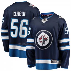 Camiseta Hockey Winnipeg Jets Kale Clague Primera Breakaway Azul Camiseta Hockey Winnipeg Jets Kale Clague Primera Breakaway Azul