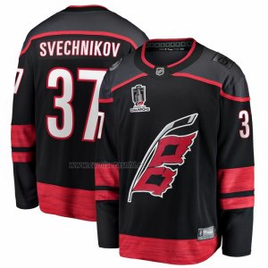 Camiseta Hockey Carolina Hurricanes Andrei Svechnikov 2026 Stanley Cup Champions Primera Breakaway Negro Camiseta Hockey Carolina Hurricanes Andrei Svechnikov 2026 Stanley Cup Champions Primera Breakaway Negro
