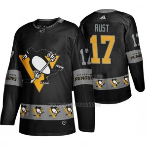 Camiseta Pittsburgh Penguins Bryan Rust Breakaway Negro