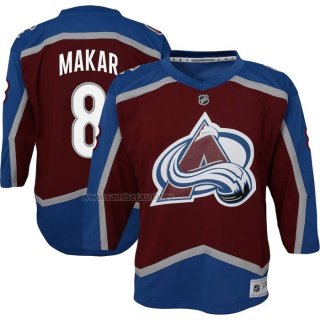 Camiseta Hockey Nino Colorado Avalanche Cale Makar Primera Replica Rojo