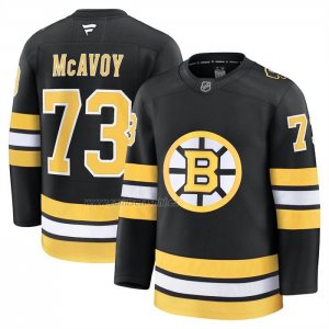 Camiseta Hockey Boston Bruins Charlie McAvoy Primera Premium Negro Camiseta Hockey Boston Bruins Charlie McAvoy Primera Premium Negro