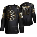 Camiseta Boston Bruins Personalizada Golden Edition Autentico Negro