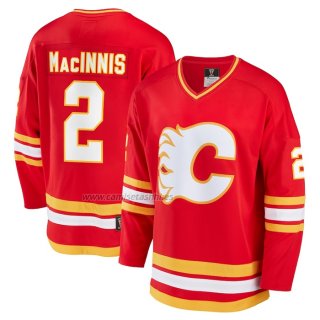 Camiseta Hockey Calgary Flames Al Macinnis Breakaway Retired Rojo