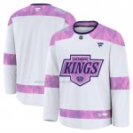 Camiseta Hockey Los Angeles Kings 2024 Fights Cancer Blanco
