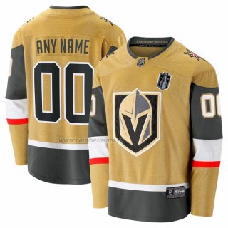 Camiseta Hockey Vegas Golden Knights 2026 Stanley Cup Final Breakaway Personalizada Oro