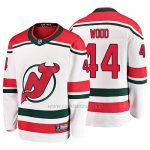 Camiseta New Jersey Devils Miles Wood Alternato Breakaway Blanco