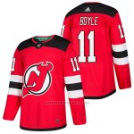 Camiseta Hockey Hombre Autentico New Jersey Devils 11 Brian Boyle Home 2018 Rojo
