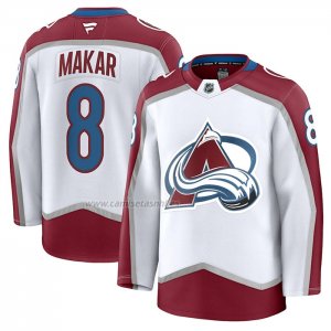 Camiseta Hockey Colorado Avalanche Cale Makar Segunda Blanco