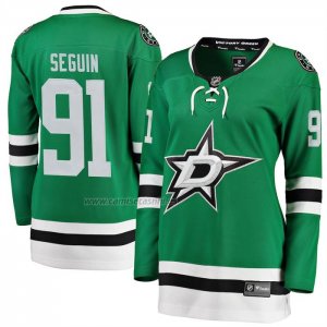 Camiseta Hockey Mujer Dallas Stars Tyler Seguin Primera Breakaway Verde