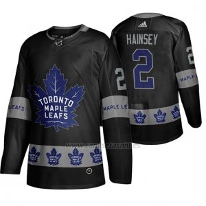 Camiseta Toronto Maple Leafs Ron Hainsey Breakaway Negro
