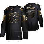 Camiseta Calgary Flames Martin Pospisil Golden Edition Negro