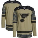 Camiseta Hockey St. Louis Blues Military Appreciation Team Autentico Practice Camuflaje