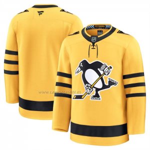 Camiseta Hockey Pittsburgh Penguins Alterno Premium Amarillo
