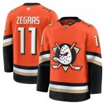 Camiseta Hockey Anaheim Ducks Trevor Zegras Primera Premium Naranja