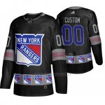 Camiseta New York Rangers Personalizada Breakaway Negro