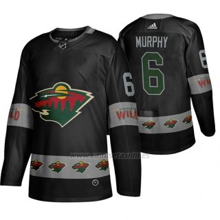 Camiseta Minnesota Wild Ryan Murphy Breakaway Negro
