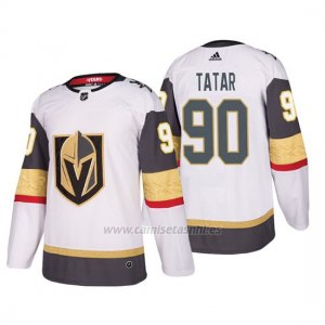 Camiseta Golden Knights Tomas Tatar Away Adidas Autentico Jugador Blanco