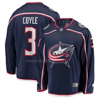 Camiseta Hockey Columbus Blue Jackets Charlie Coyle Primera Breakaway Azul