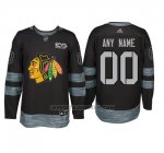 Camiseta Hockey Hombre Chicago Blackhawks Personalizada Negro