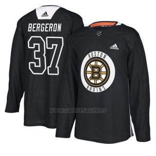 Camiseta Boston Bruins Patrice Bergeron New Season Practice Negro