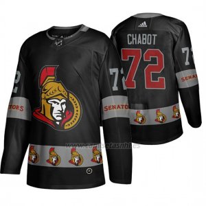 Camiseta Ottawa Senators Thomas Chabot Breakaway Negro
