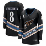 Camiseta Hockey Mujer Washington Capitals Alexander Ovechkin 50th Aniversario Breakaway Negro