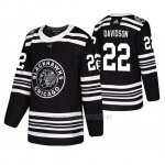Camiseta Chicago Blackhawks Brandon Davidson Winter Classic Adidas Negro