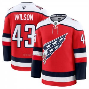 Camiseta Hockey Washington Capitals Tom Wilson Alterno Premium Rojo Camiseta Hockey Washington Capitals Tom Wilson Alterno Premium Rojo