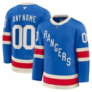 Camiseta Hockey New York Rangers Centenario Premium Personalizada Azul