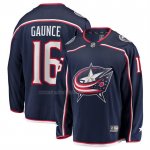 Camiseta Hockey Columbus Blue Jackets Brendan Gaunce Primera Breakaway Azul Camiseta Hockey Columbus Blue Jackets Brendan Gaunce Primera Breakaway Azul