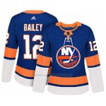 Camiseta Mujer New York Islanders 12 Josh Bailey Adizero Jugador Home Azul