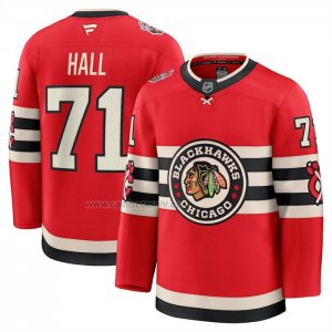 Camiseta Hockey Chicago Blackhawks Taylor Hall 2025 Winter Classic Premium Rojo