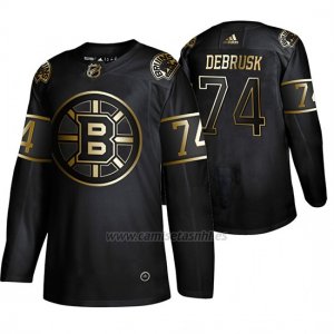 Camiseta Boston Bruins Jake Debrusk Golden Edition Autentico Negro